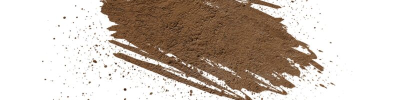 mud splash isolated on white background.