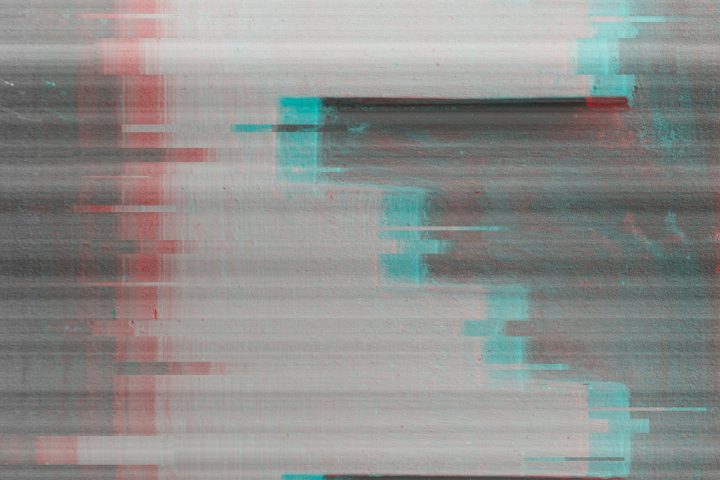 Striped graphic texture with glitch effect