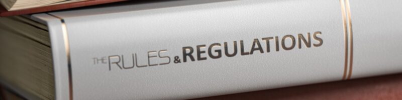 Rules and regulations book. Law, rules and regulations concept.